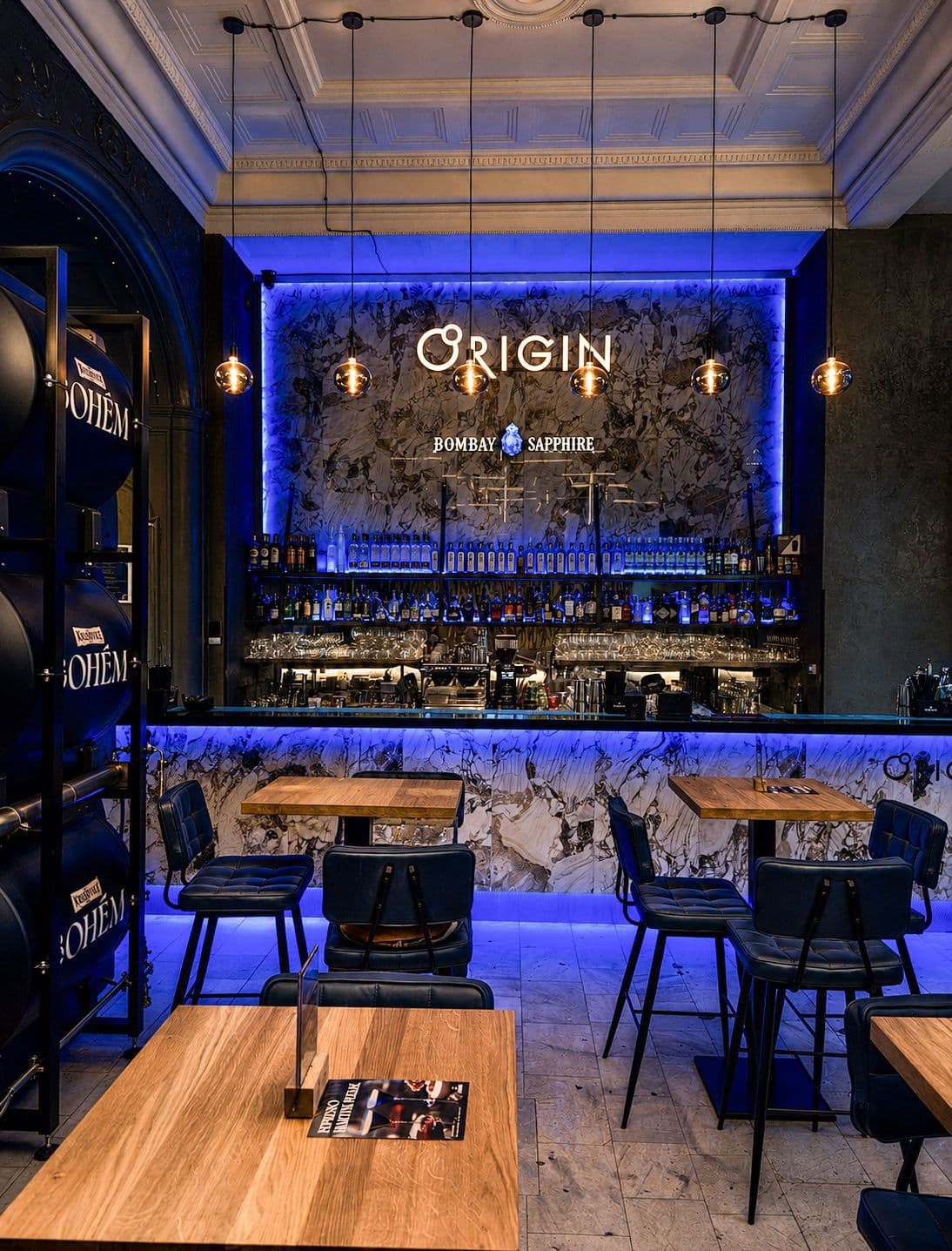 Origin Bar interior and main bar
